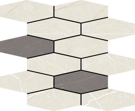 Mosaic hexa slim muse ivory/grey
