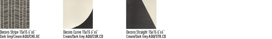 Cream/Dark Grey Decoro Curve